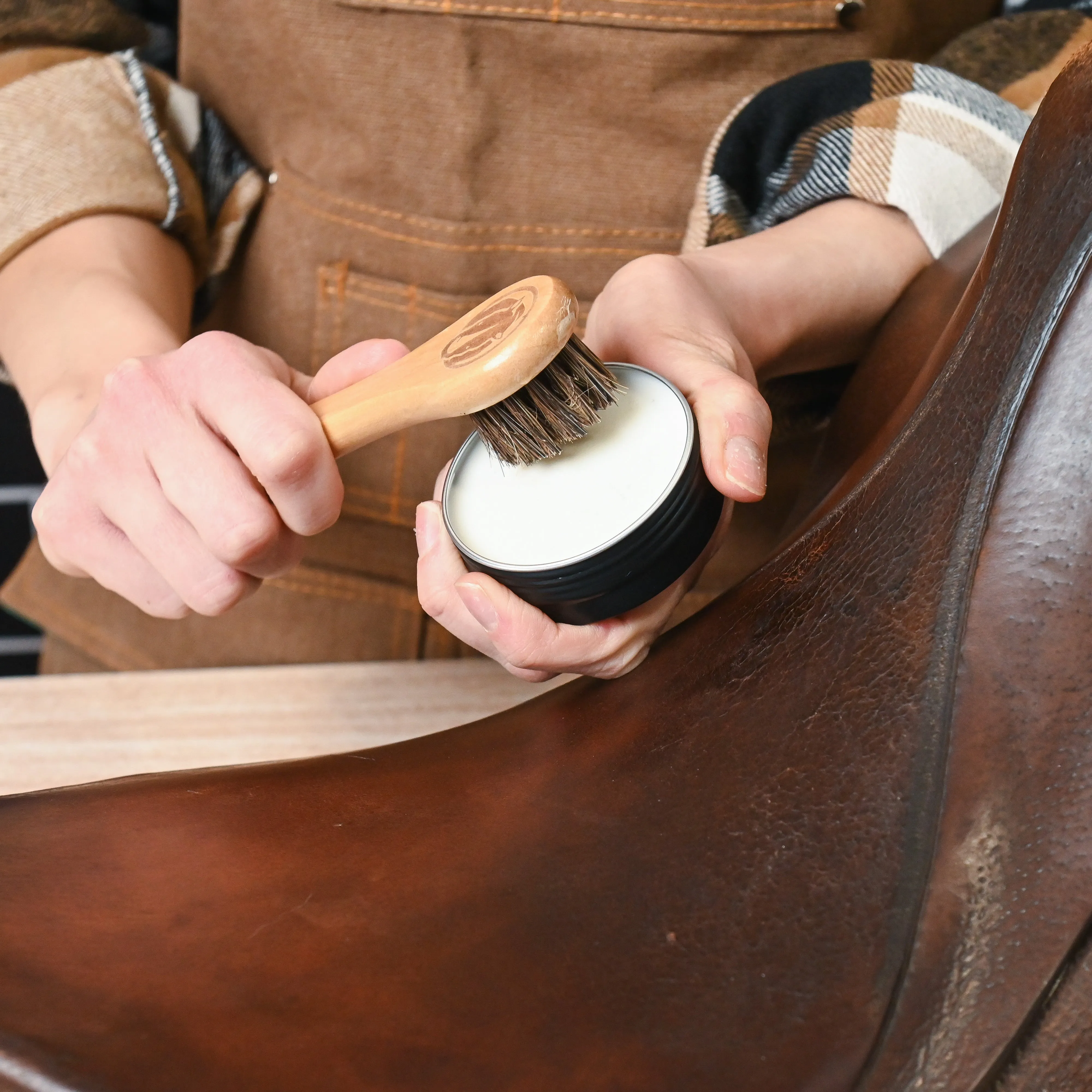 Horsehair Shoe and Boot Brush Kit (4 Pcs)