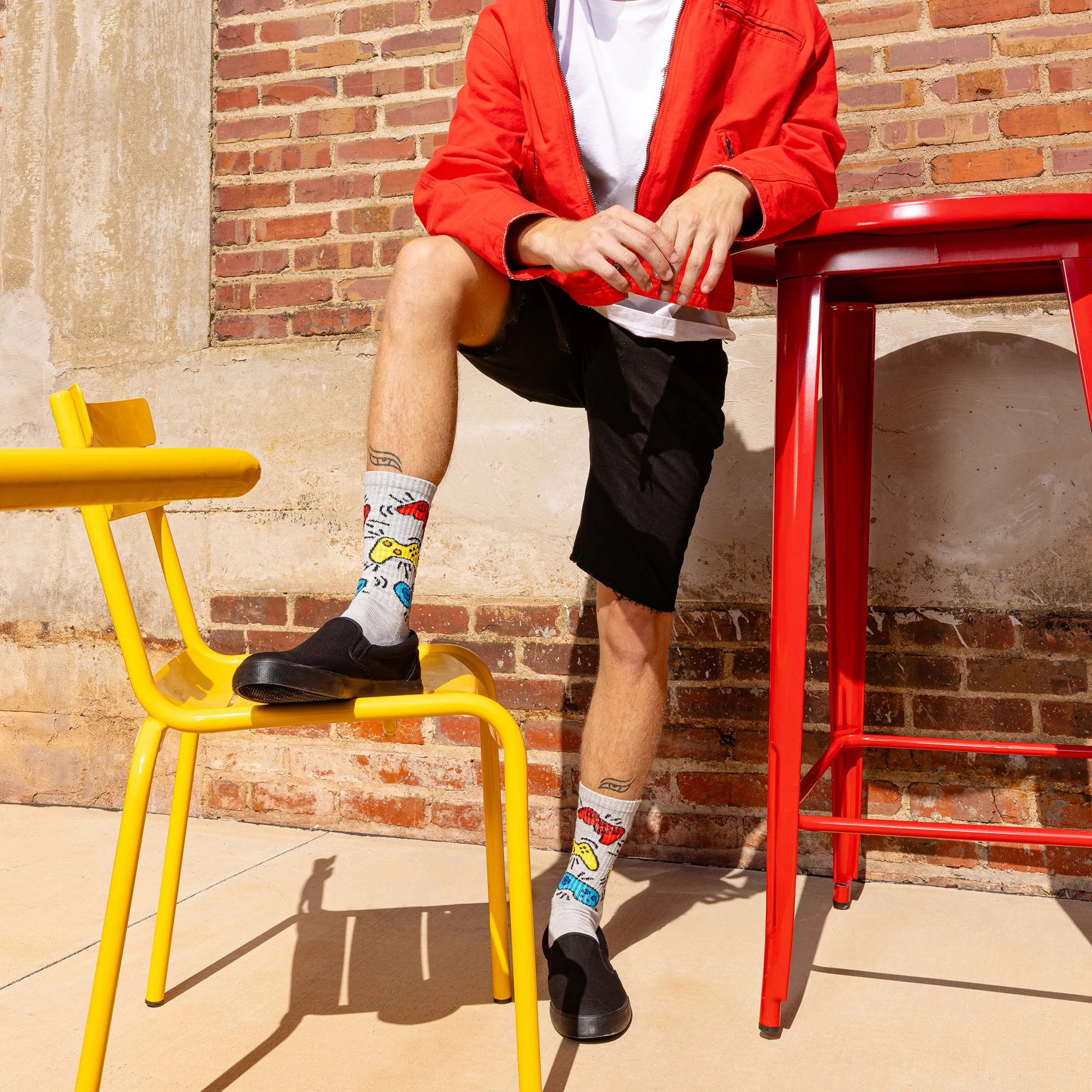 HOTSOX Men's Radiant Gamer Active Crew Sock