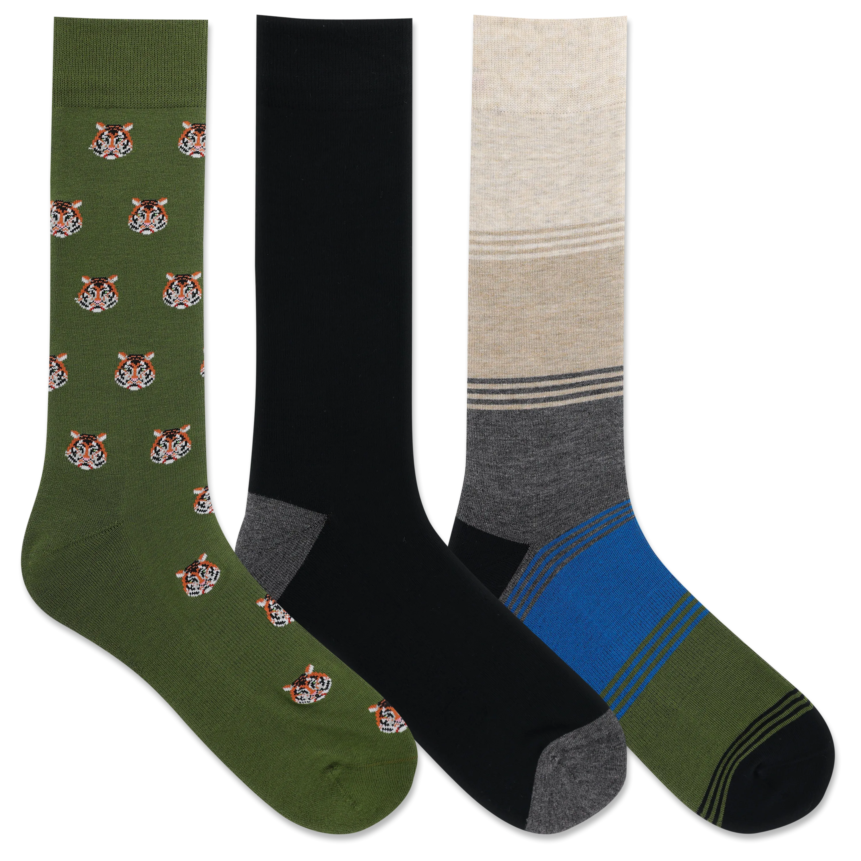 HOTSOX Men's Tigers Sock 3 Pair Pack