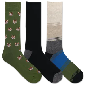 HOTSOX Men's Tigers Sock 3 Pair Pack
