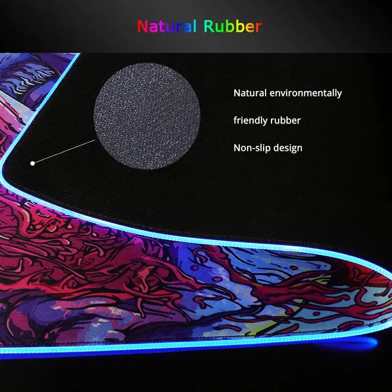 Hyper Beast Gaming RGB Non-Slip Mouse Pad