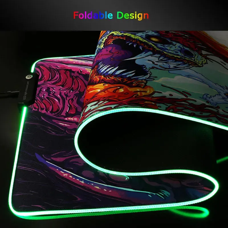 Hyper Beast Gaming RGB Non-Slip Mouse Pad