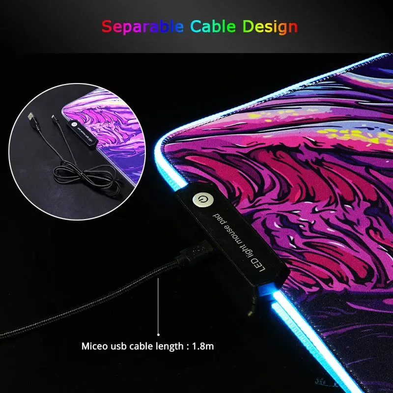 Hyper Beast Gaming RGB Non-Slip Mouse Pad