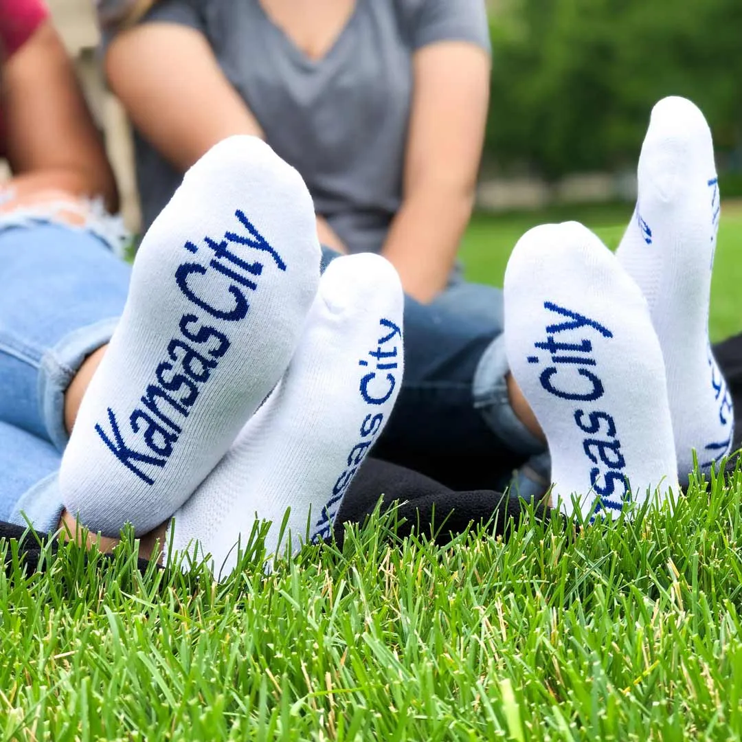 I am home® - Kansas City, white low-cut socks