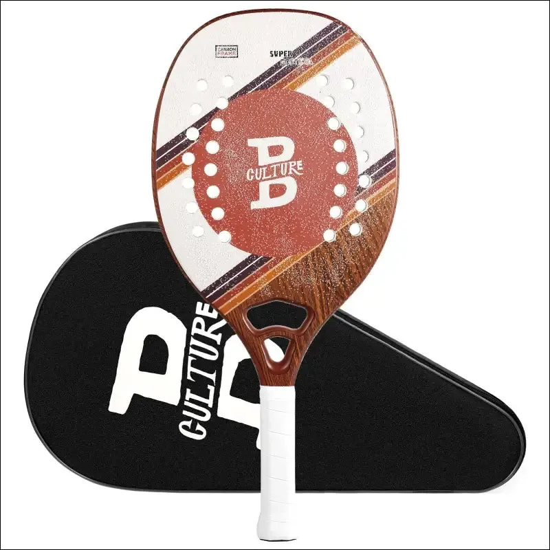 Insum beach tennis racket 100% carbon fiber eva soft raquete beach tennis round surface for men