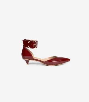 Jayda Shoes - Buckled Kitty Pumps