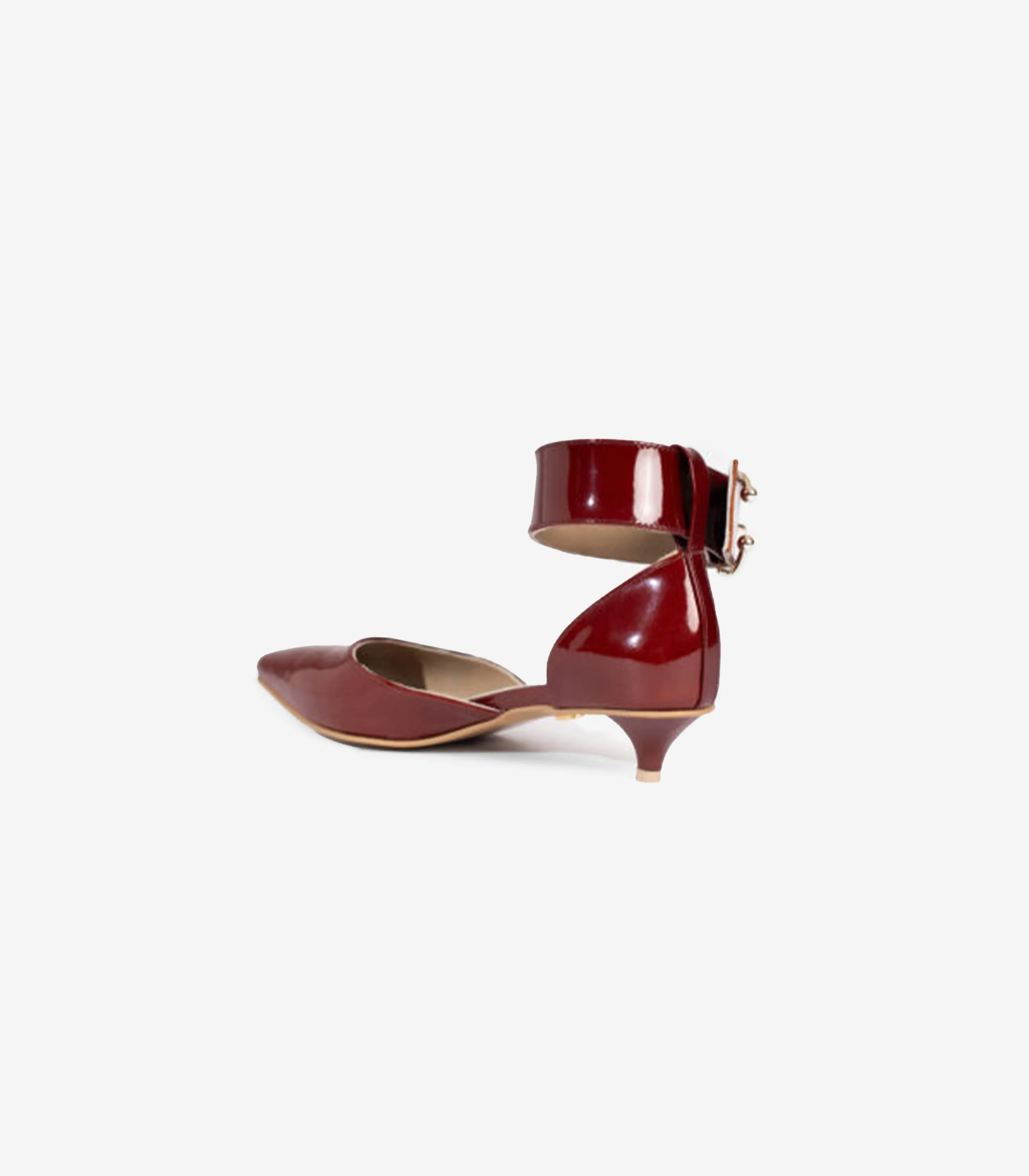 Jayda Shoes - Buckled Kitty Pumps