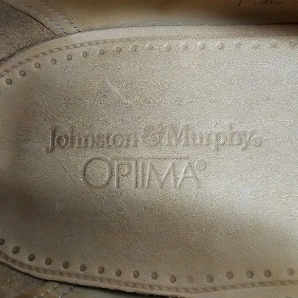 Johnston Murphy Optima Shoes Brogue Wingtips Kiltie Tassel Black Slip On 15D