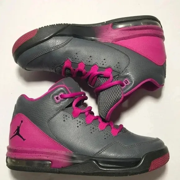 Jordan Flight Origin 2 GG Grey &amp; Fuchsia Shoes