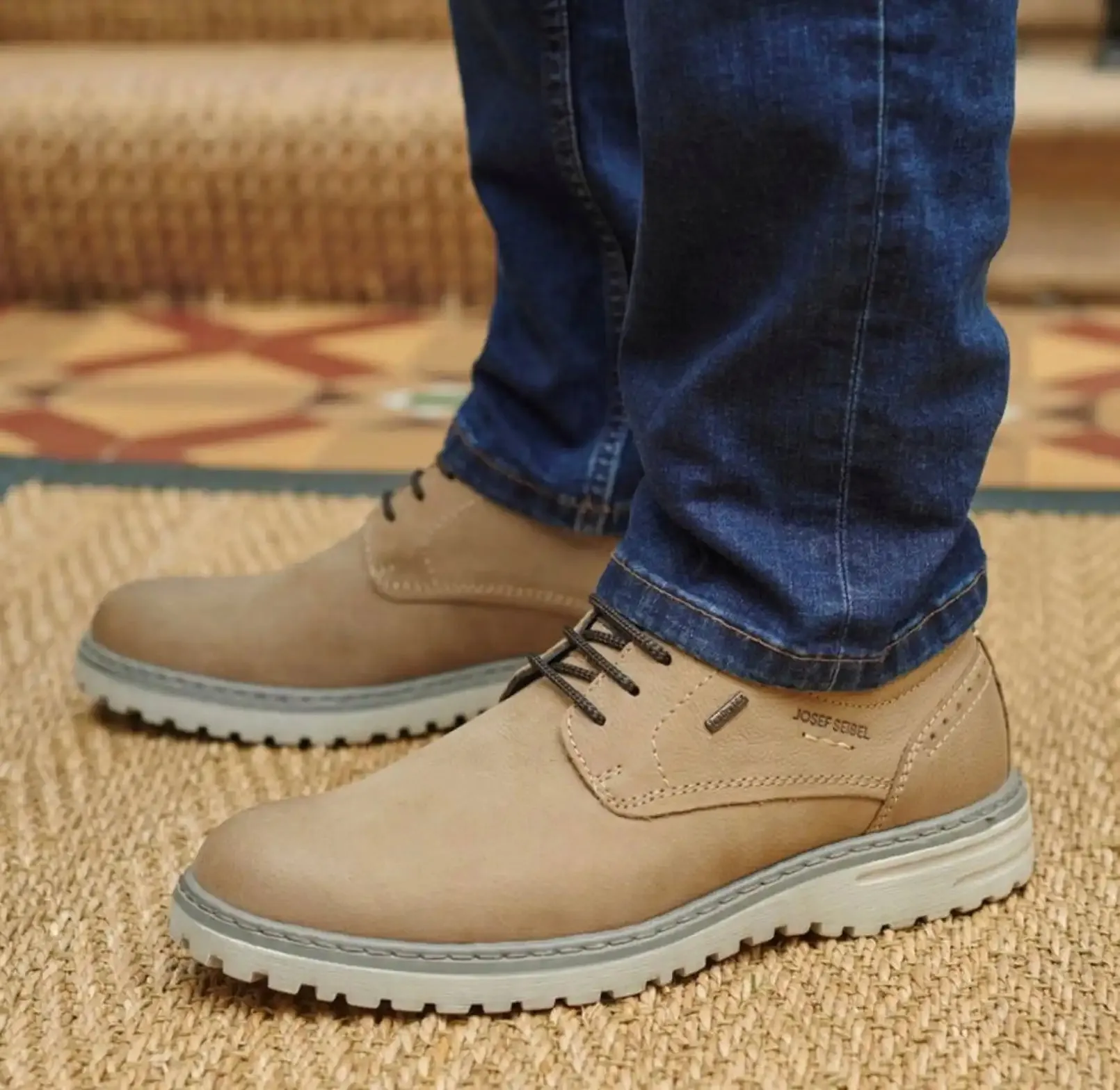 Josef Seibel Mens Erroll 50 Shoes Biege Kombi