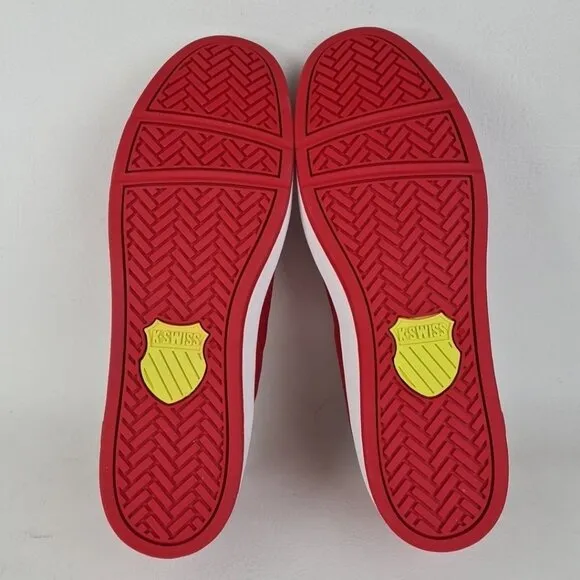 K-Swiss Classics Clean Men's Shoes Sports Sneakers Mesh Red Size 9