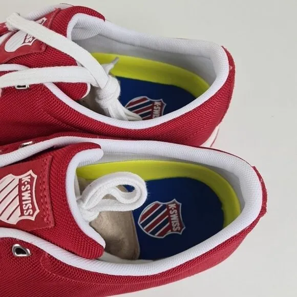 K-Swiss Classics Clean Men's Shoes Sports Sneakers Mesh Red Size 9