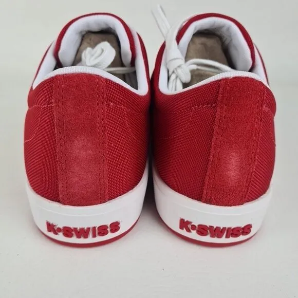 K-Swiss Classics Clean Men's Shoes Sports Sneakers Mesh Red Size 9
