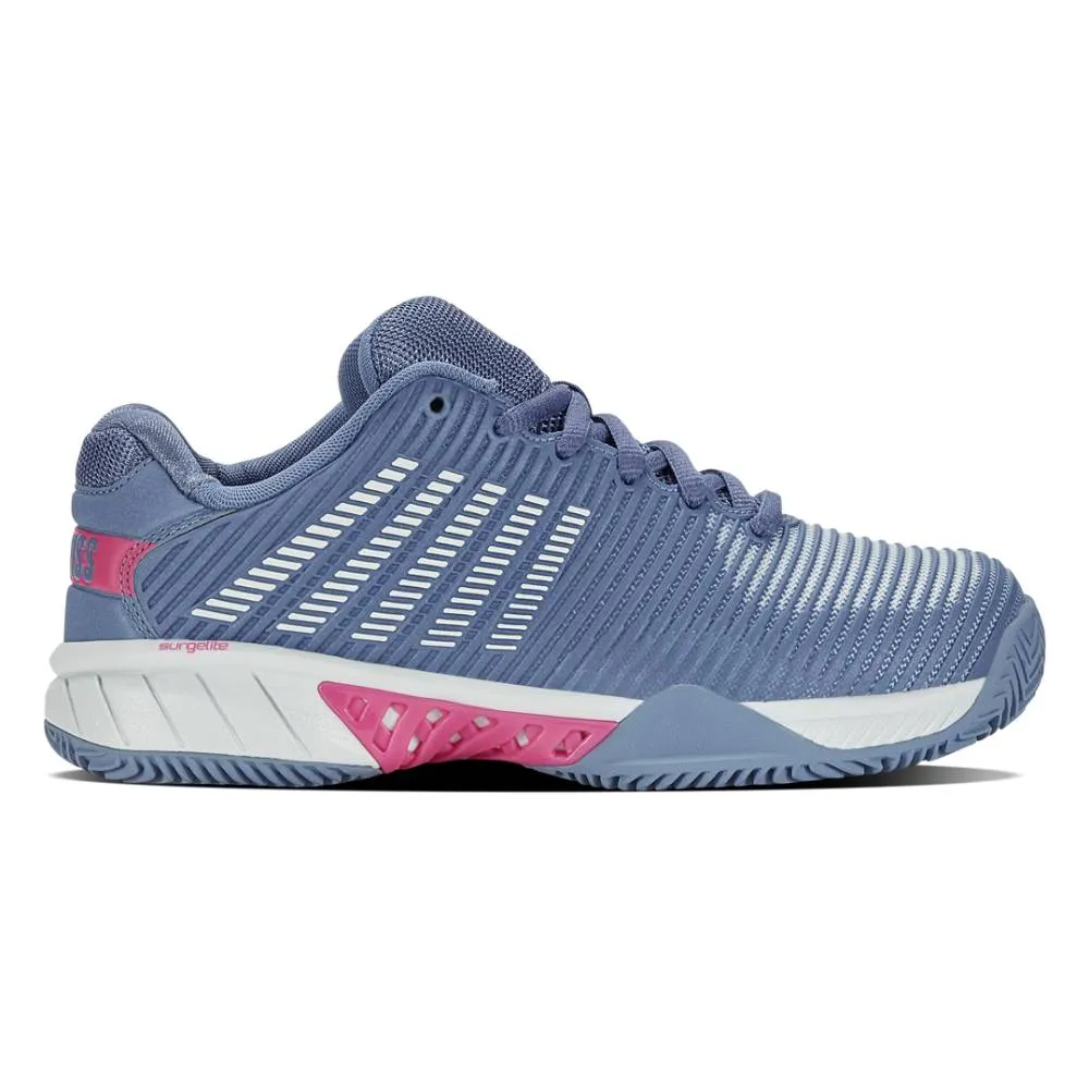 K-Swiss Hypercourt Express 2 Clay Court Women's Tennis Shoe (Blue/White)