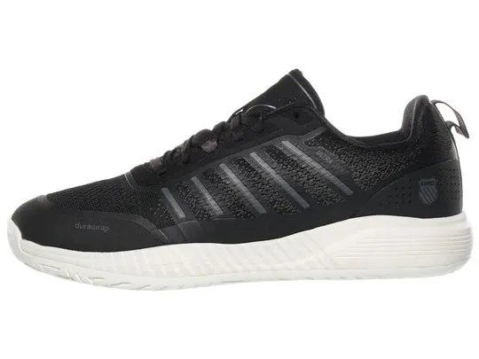K-Swiss Women's Ultra Court Tie Court Sneaker in Black/Snow White/Asphalt