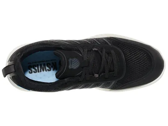 K-Swiss Women's Ultra Court Tie Court Sneaker in Black/Snow White/Asphalt