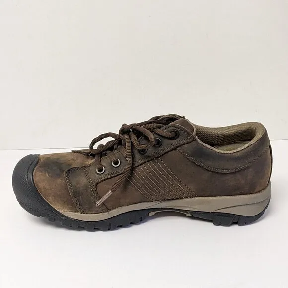 Keen Utility La Conner Safety Toe Work Shoes, Brown, Mens 8 M