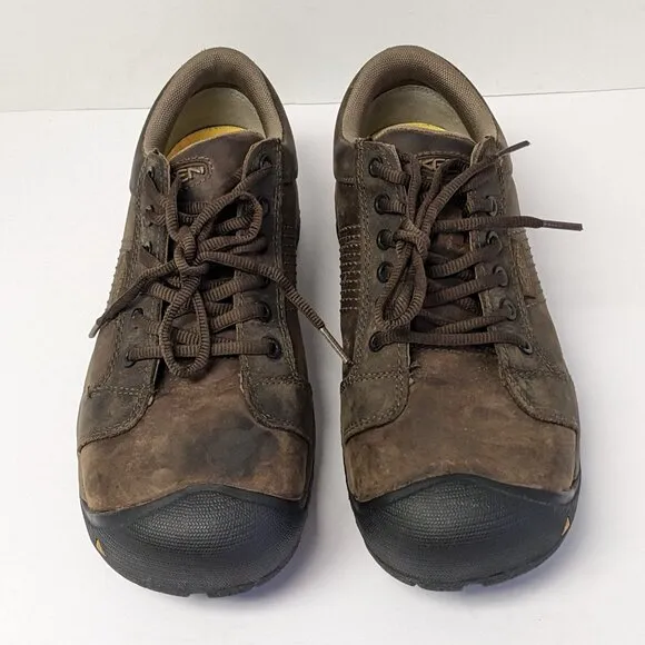Keen Utility La Conner Safety Toe Work Shoes, Brown, Mens 8 M