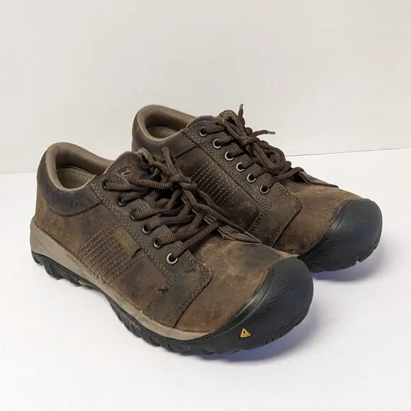 Keen Utility La Conner Safety Toe Work Shoes, Brown, Mens 8 M