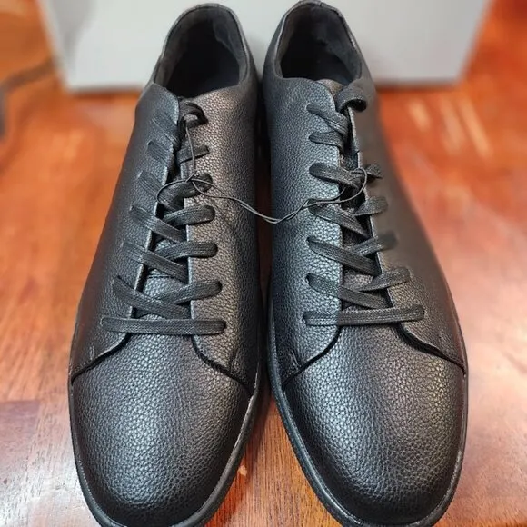 KENNETH COLE REACTION MENS TEDDER TENNIS-STYLE SNEA BLACK