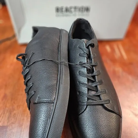 KENNETH COLE REACTION MENS TEDDER TENNIS-STYLE SNEA BLACK
