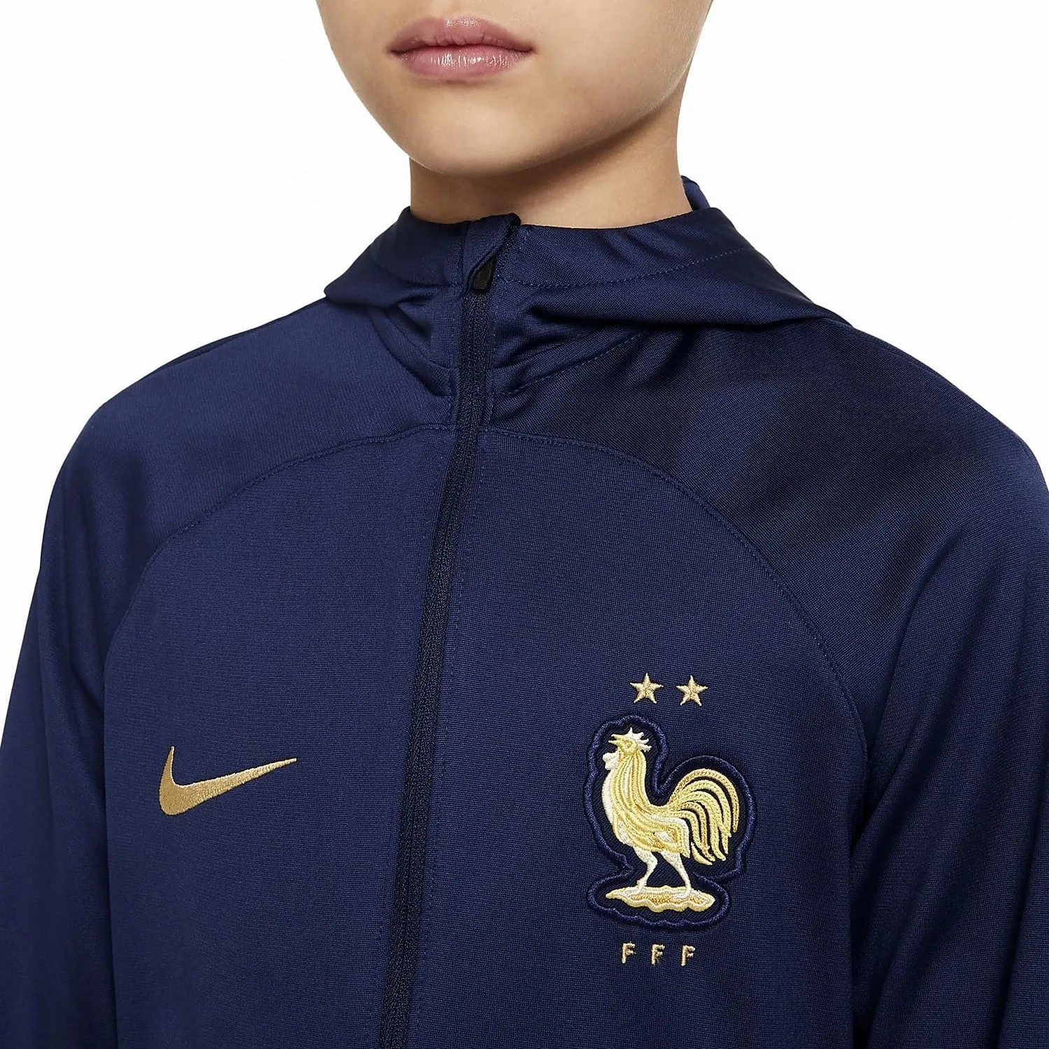 Kids - France hooded training presentation tracksuit 2022/23 - Nike