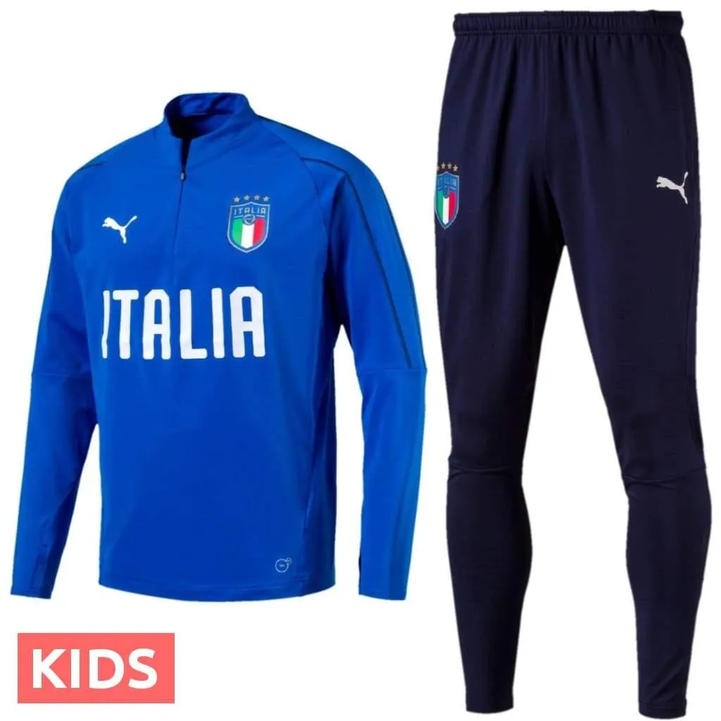 Kids - Italy Technical Training Soccer Tracksuit 2018/19 - Puma