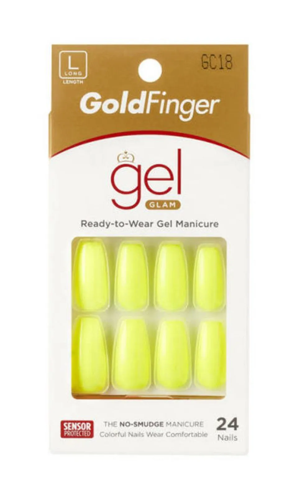 KISS Gel Gold Finger Solid Color Nails