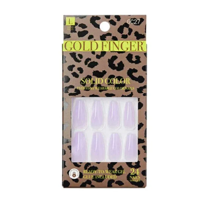 KISS Gel Gold Finger Solid Color Nails