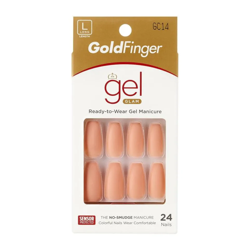 KISS Gel Gold Finger Solid Color Nails