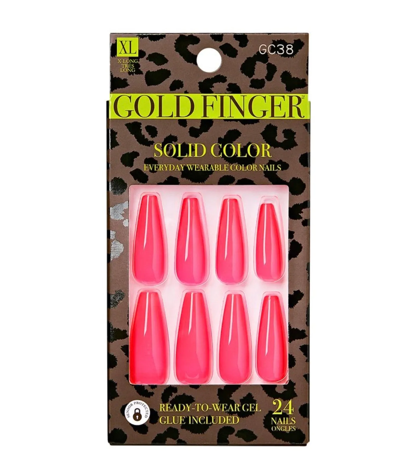 KISS Gel Gold Finger Solid Color Nails