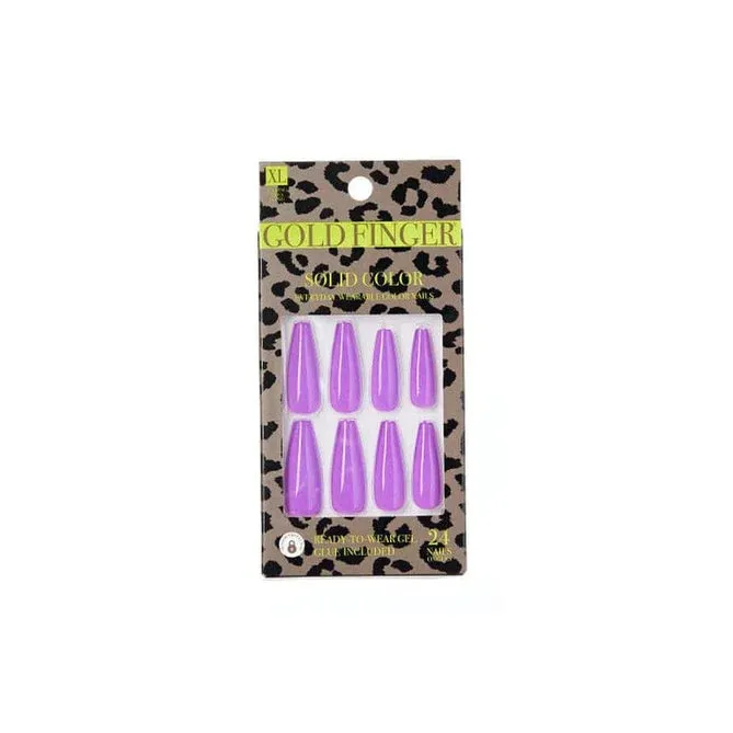 KISS Gel Gold Finger Solid Color Nails
