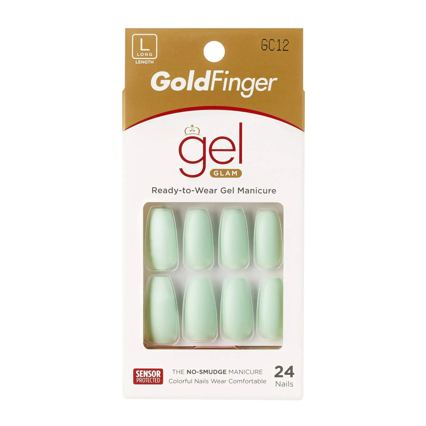 KISS Gel Gold Finger Solid Color Nails
