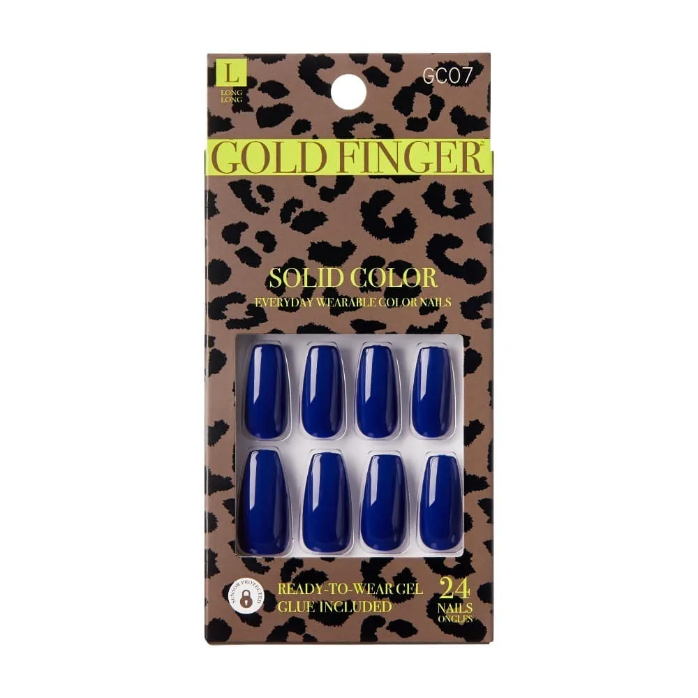 KISS Gel Gold Finger Solid Color Nails