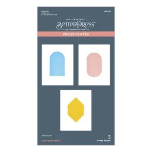 Label Silhouettes Better Press Plates BP-193 Spellbinders