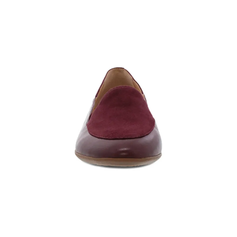 Lace - Wine Glazed Leather Flat - 2040-880600