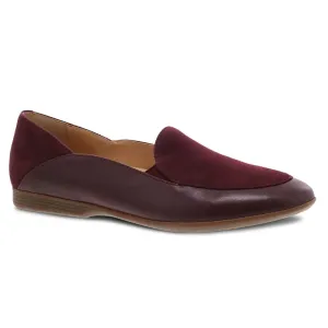 Lace - Wine Glazed Leather Flat - 2040-880600