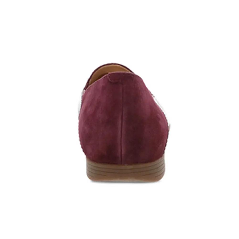 Lace - Wine Glazed Leather Flat - 2040-880600