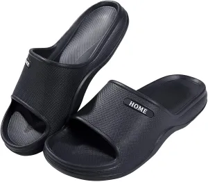 Litfun Soft Sandals Slides for Women Men Lightweight Beach Pool Shower Shoes Bathroom Slippers