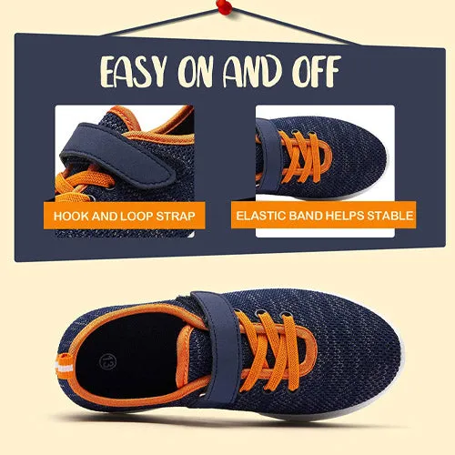 Little Kid Running/Walking Tennis Shoes orange Black- KOMFORME