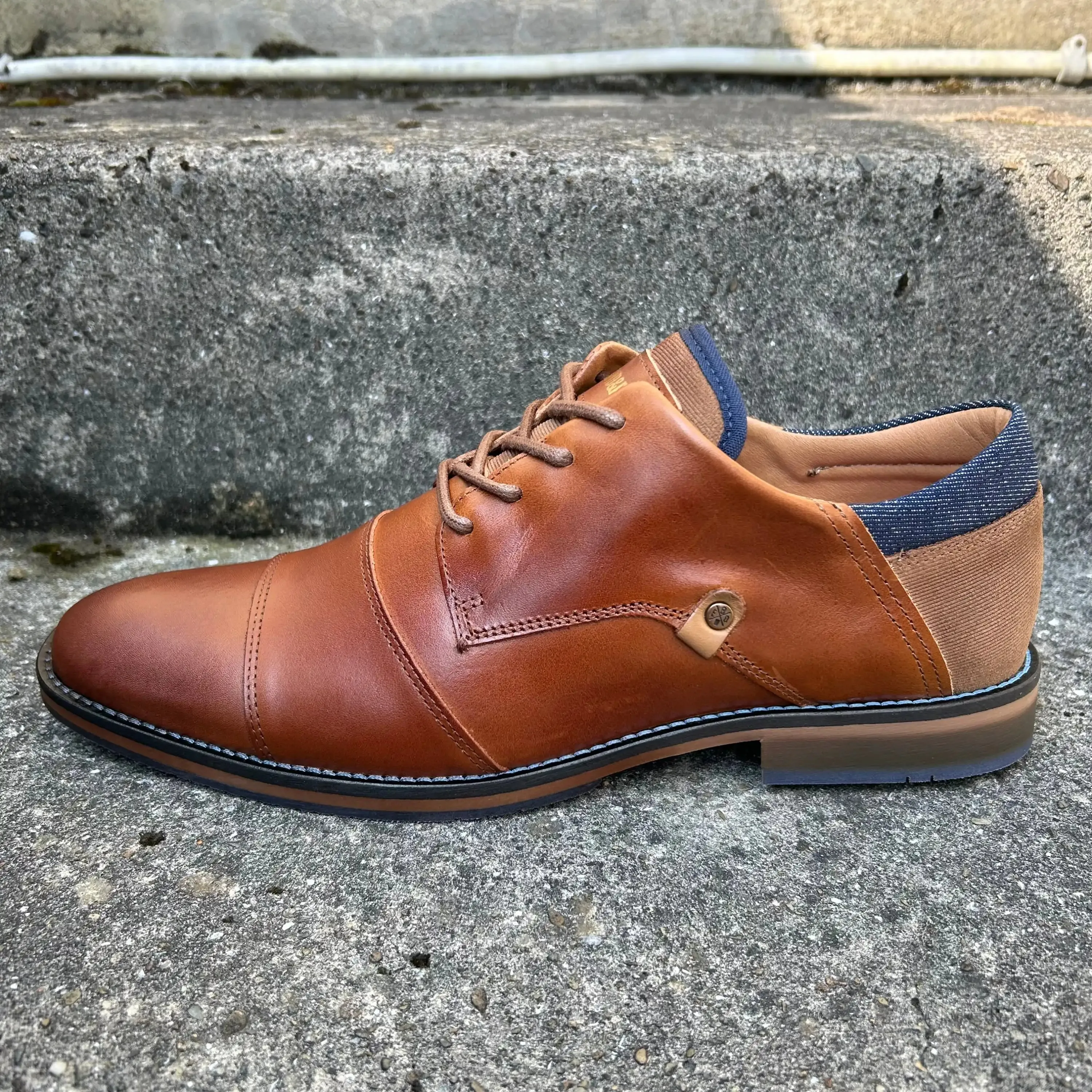 Lloyd & Pryce Mens Bazan Umber Tan Leather Shoes