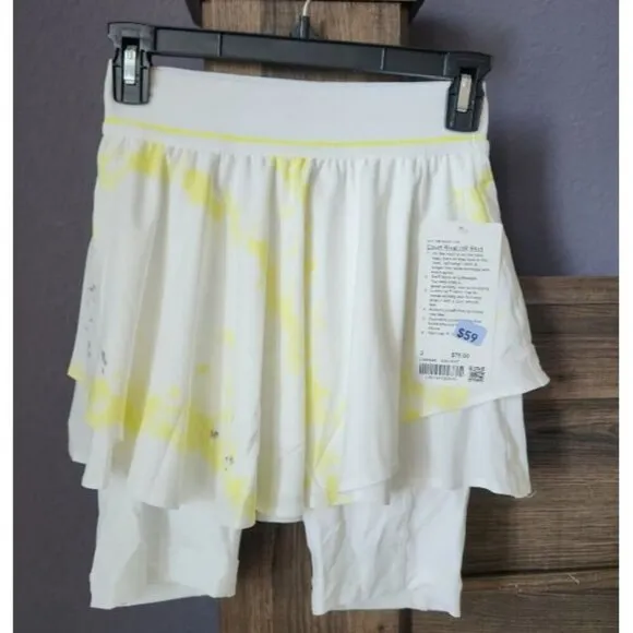 Lululemon Pickleball‎ Tennis Skort 2 Court Rival HR Skirt Extended Liner NWT