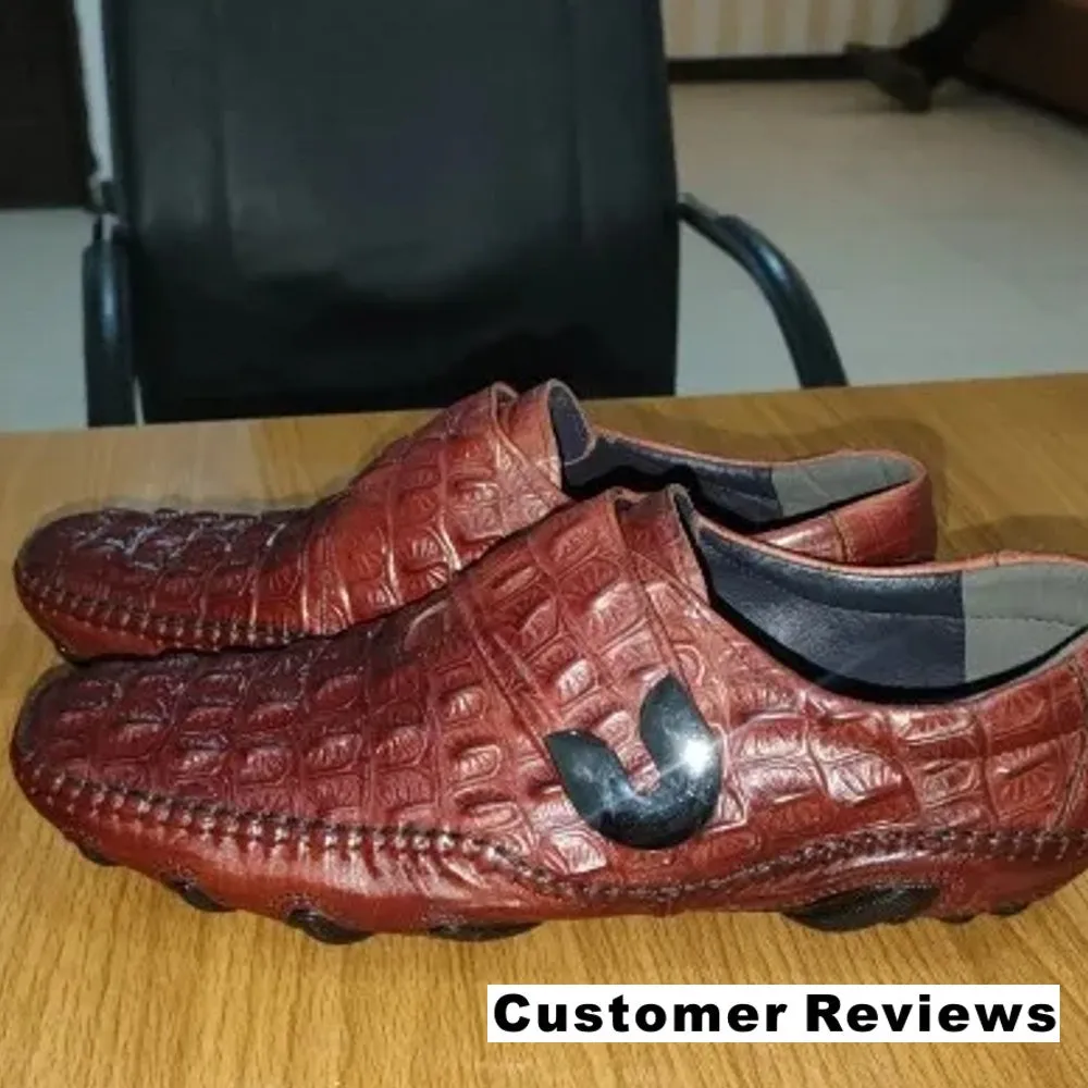 Luxury Genuine Leather Men's Driving Shoes