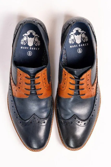 Marc Darcy Riley Shoe Navy Tan