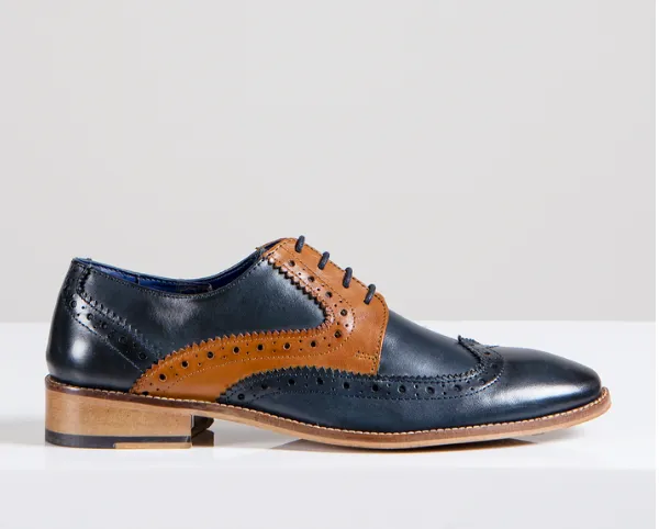 Marc Darcy Riley Shoe Navy Tan