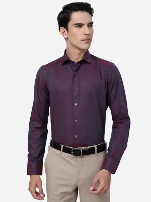 Maroon Solid Slim Fit Party Wear Shirt | Wyre