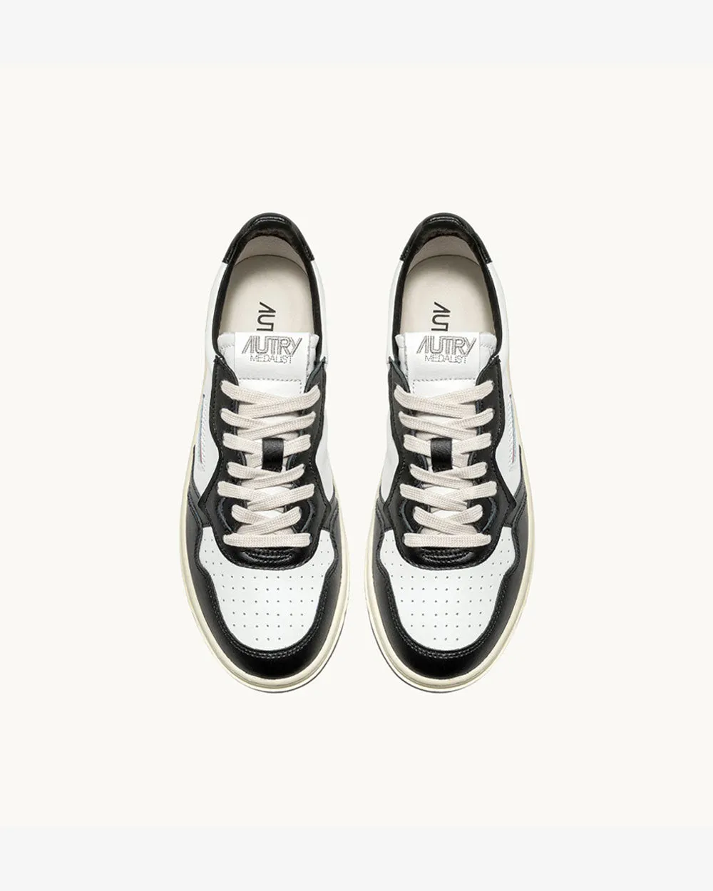 Medalist Low Man - Leat/Suede White/Black
