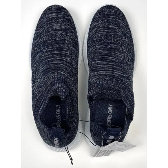 MEMBERS ONLY Mens US 10M Navy Breathable Slip-On Athletic SHOES Sneakers NWT NEW