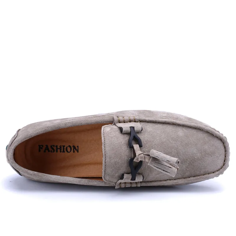 Men Loafers Suede Leather Summer Shoes