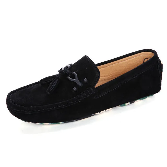 Men Loafers Suede Leather Summer Shoes